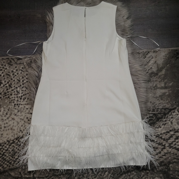 Sam Edelman Feather Hem Sheath Dress, US 8 NWT - Picture 15 of 16